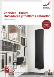 Runtal Zehnder 2021 Radiadores Toalleros Estandar