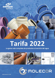 Tarifa Catálogo Adequa Marzo 2022 Grupo Molecor