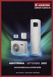 Tarifa Catálogo Ariston Aerotermia Septiembre 2021