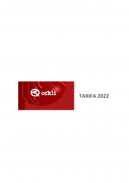 Tarifa ORKLI Agosto 2022