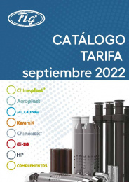 Catálogo Tarifa FIG Septiembre 2022