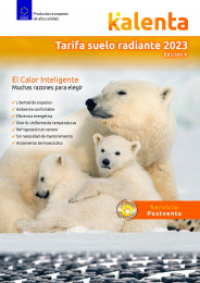 ... Tarifa Suelo Radiante KALENTA 2023 edición 6